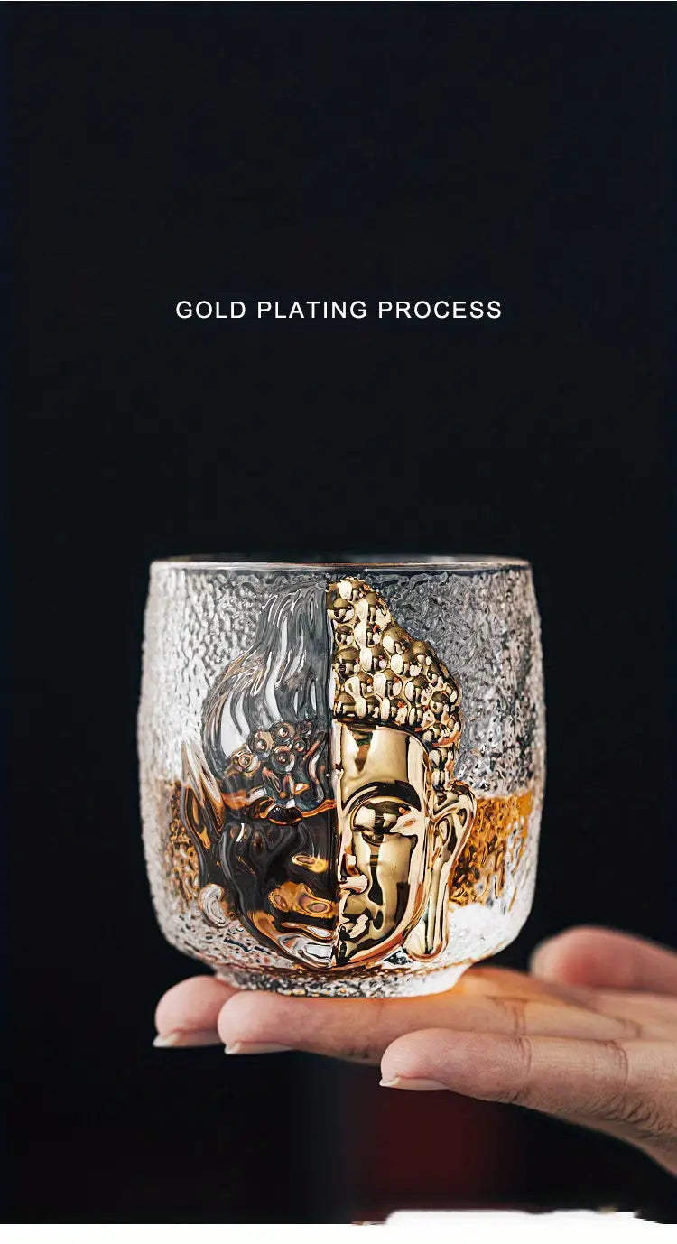 Crystal Goblet with Buddha Devil Pattern (1pc)