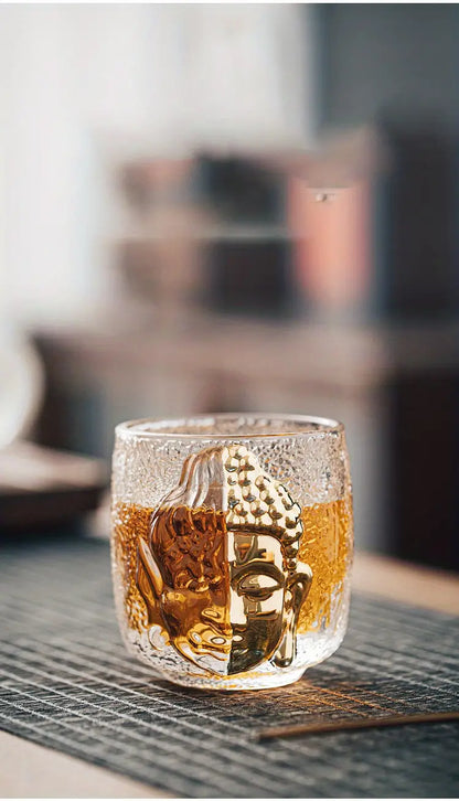Crystal Goblet with Buddha Devil Pattern (1pc)