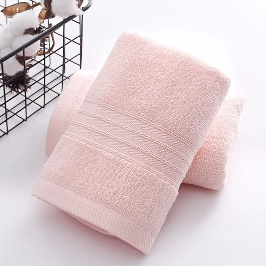 1 Cotton Absorbent Towel, Soft and Breathable, 4 Colors
