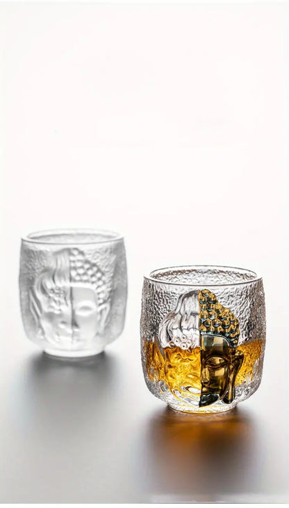 Crystal Goblet with Buddha Devil Pattern (1pc)