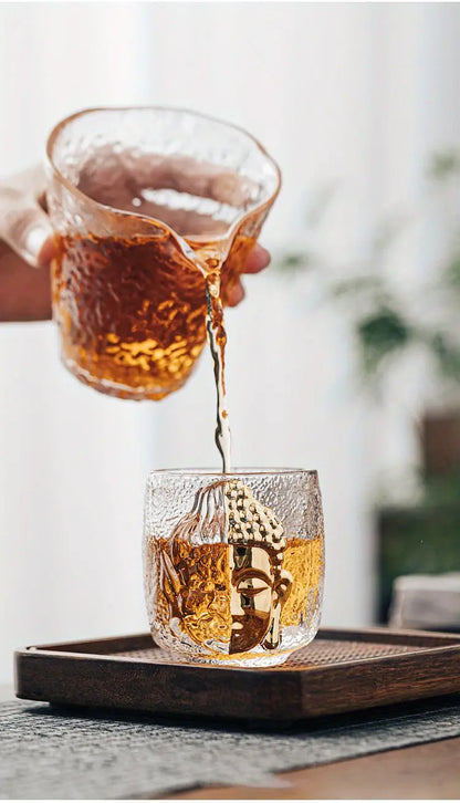 Crystal Goblet with Buddha Devil Pattern (1pc)